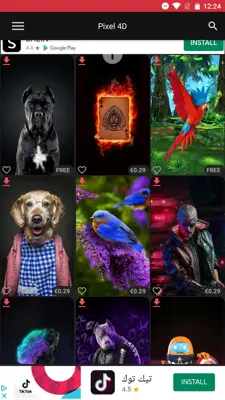 Pixel 4D Live Wallpapers 4K android App screenshot 2